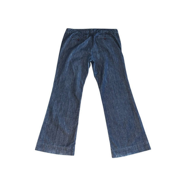 Women's J.Crew Bootcut Flare jeans Pants Size 12 Petite matchstick Classy preppy - Picture 2 of 6